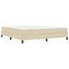 vidaXL Cama tipo Box Spring con colch&oacute;n Crema 180 x 200 cm tela