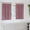 vidaXL Cortinas opacas 2 pcs Rosa Oscuro 140 x 140 cm Terciopelo