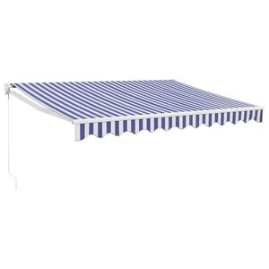 vidaXL Toldo manual con LED solar 3 x 2,5 m Gris Claro 100% Poli&eacute;ster