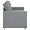 vidaXL Sof&aacute; Loveseat gris claro 160x77x82 cm de tela