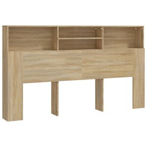 vidaXL Mueble cabecero color roble Sonoma 180x19x103,5 cm