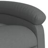 vidaXL Sillón reclinable de masaje eléctrico tela gris oscuro