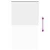 vidaXL Estor Enrollable Opaco Blanco 125x210 cm Tela Ancho 121,6 cm