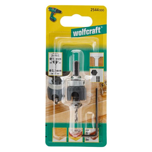 Wolfcraft Fresa piloto/avellanador metal 2544000