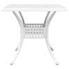 vidaXL Conjunto de mesa de jard&iacute;n 3 pcs Blanco Aluminio fundido