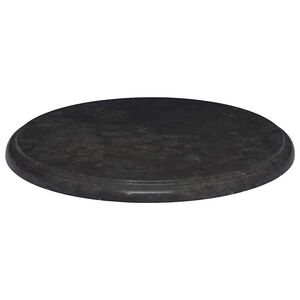 vidaXL Tablero para mesa m&aacute;rmol negro &Oslash;40x2,5 cm
