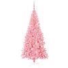 vidaXL &Aacute;rbol de Navidad con 300 LED con soporte Rosa 210 cm PVC