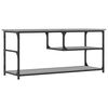 vidaXL Mueble de TV contrachapada y acero gris Sonoma 103x38x46,5 cm