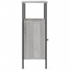 vidaXL Mesitas de noche 2 uds madera ingeniería gris Sonoma 41x31x80cm