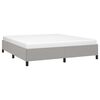 vidaXL Cama sin colch&oacute;n tela gris claro 180x200 cm