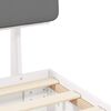 vidaXL Estructura de Cama con Cabecera Tapizada Gris Claro