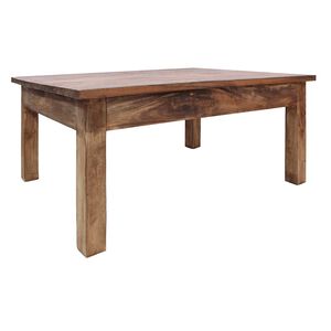vidaXL Mesa de centro madera maciza de caoba 96x73x45 cm