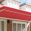 vidaXL Valance de toldo Rojo 580 x 20 cm Lona