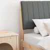 vidaXL Cabecero tapizado Gris oscuro 80 cm Madera de pino macizo