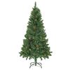 vidaXL Árbol de Navidad artificial con luces y piñas 150 cm