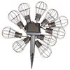 HI Cadena de bombillas LED solares de jard&iacute;n 10 uds 5,5 cm