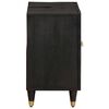 vidaXL Mueble de lavabo Negro 62 x 33 x 58 cm Madera de mango maciza