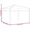 vidaXL Carpa para fiestas plegable negro 3x3 m