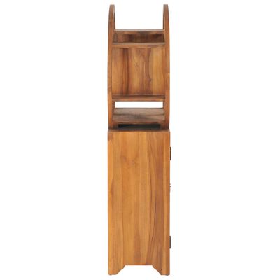 vidaXL Armario con estante Yin Yang madera maciza de teca 70x30x130 cm
