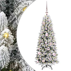 vidaXL &Aacute;rbol de Navidad artificial 120 cm PVC y Pl&aacute;stico y Acero y PE