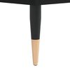 vidaXL Mesa de centro madera contrachapada negro 90x50x40 cm