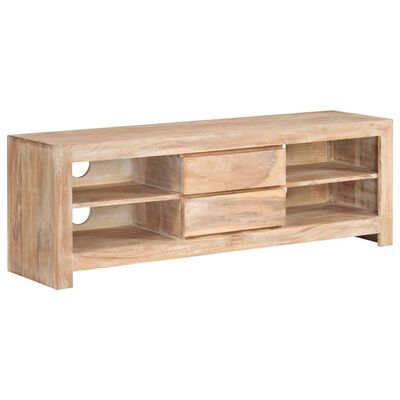 vidaXL Mueble para TV madera maciza acacia marrón claro 120x30x40 cm