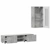 vidaXL Conjunto de mueble de TV con caj&oacute;n FLORIN Gris Concreto