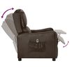 vidaXL Sill&oacute;n reclinable el&eacute;ctrico cuero sint&eacute;tico marr&oacute;n brillante