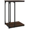 vidaXL Mesa auxiliar madera contrachapada marr&oacute;n roble 40x30x60 cm