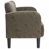 vidaXL Sof&aacute; Loveseat gris oscuro 110 cm cuero sint&eacute;tica