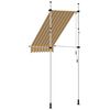 vidaXL Toldo manual retráctil 100 cm naranja y blanco a rayas