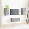 vidaXL Conjunto de mueble de TV 2 pcs Gris Concreto