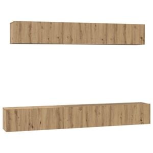 vidaXL Conjunto de mueble de TV 5 uds. Roble artisan