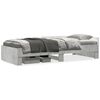 vidaXL Estructura de cama madera de ingenier&iacute;a gris hormig&oacute;n 100x200cm