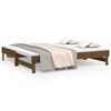 vidaXL Sof&aacute; cama extra&iacute;ble madera maciza pino marr&oacute;n miel 2x(75x190)cm