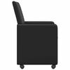 vidaXL Sillas de Comedor con Ruedas 2 pcs Negro 57 x 66 x 94 cm