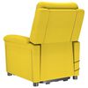 vidaXL Sill&oacute;n de masaje elevable de tela amarillo claro