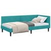vidaXL Estructura de cama en esquina Tuquesa 80 x 200 cm Terciopelo