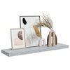 vidaXL Estante flotante de pared gris hormig&oacute;n MDF 90x23,5x3,8 cm