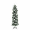 vidaXL &Aacute;rbol Navide&ntilde;o Artificial Delgado con 300 LED Verde y 180 cm