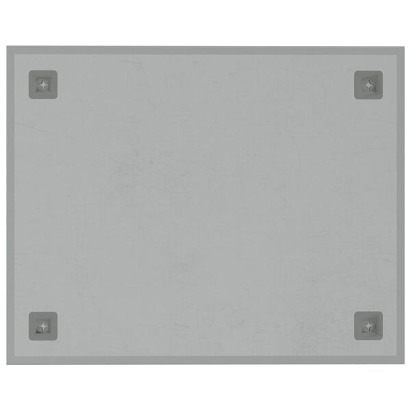 vidaXL Pizarra magn&eacute;tica de pared vidrio templado blanco 50x40 cm
