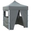 vidaXL Carpa plegable profesional 4 paredes acero gris antracita 2x2 m
