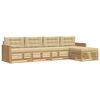vidaXL Conjunto de sof&aacute;s de exterior 5 uds. y Beige