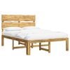 vidaXL Cama doble con cabecero ROSTOCK Blanco 120 x 190 cm