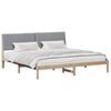 vidaXL Estructura de cama Marr&oacute;n 200 x 200 cm Madera de pino macizo