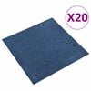 vidaXL Alfombra 20 pcs Azul Oscuro 50 x 50 cm 100% Polipropileno