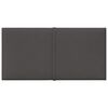 vidaXL Paneles de pared 12 uds tela gris oscuro 30x15 cm 0,54 m²