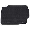 vidaXL Alfombrilla de Coche 4 pcs Negro Goma