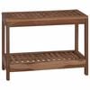 vidaXL Mesa Lateral de Ba&ntilde;o con almacenamiento Natural 60 x 30 x 45 cm