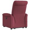 vidaXL Sill&oacute;n reclinable de masaje elevable tela rojo tinto